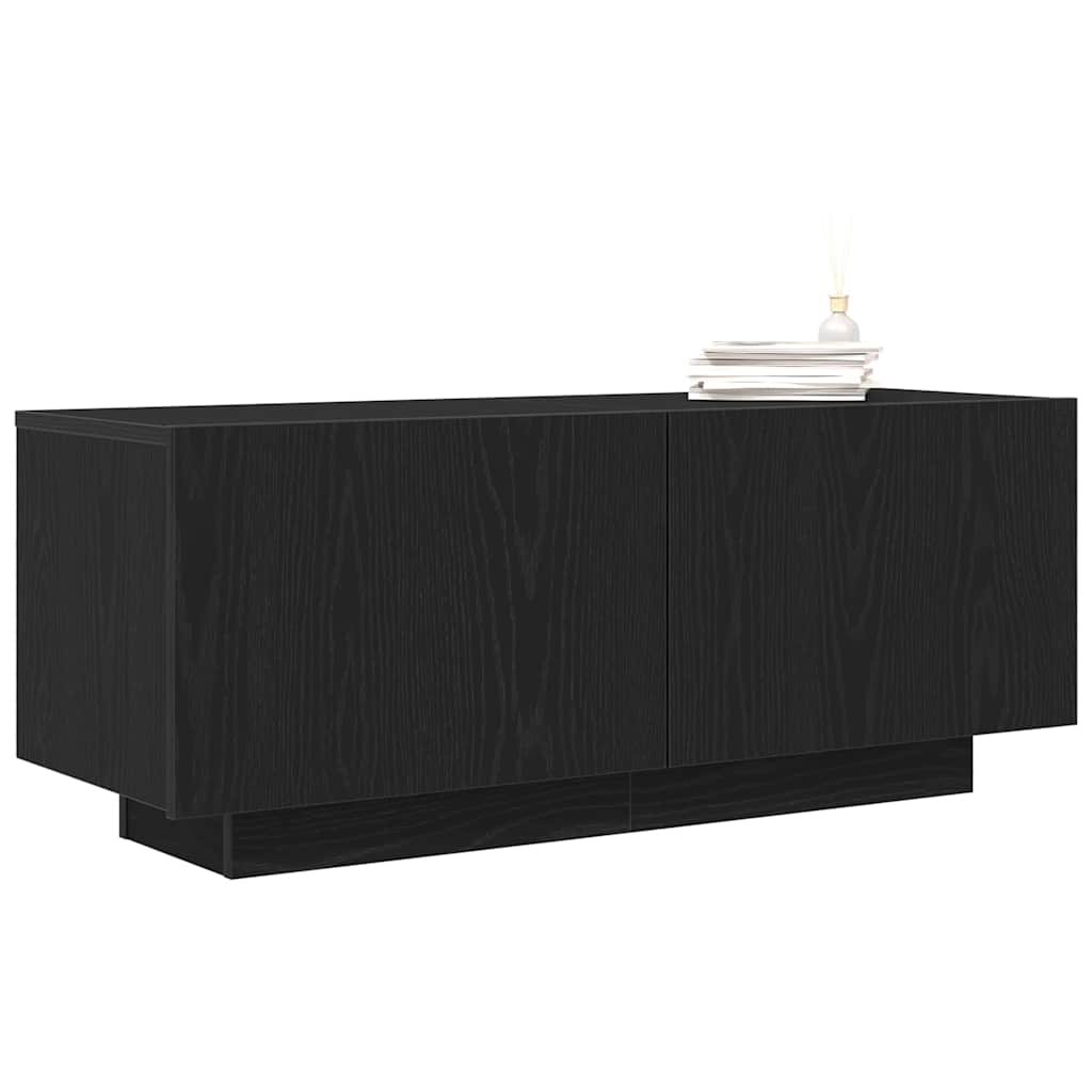 TV Cabinet Black Oak 100 x 35 x 40 cm Engineered Wood