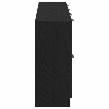 Sideboard 2 pcs Black Oak 60 x 30 x 70 cm Engineered Wood