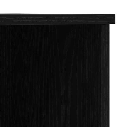 Highboard Black Oak 132 x 35.5 x 103.5 cm Engineered Wood