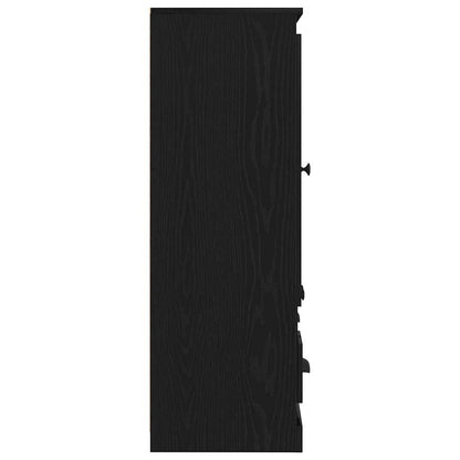 Highboard Black Oak 132 x 35.5 x 103.5 cm Engineered wood