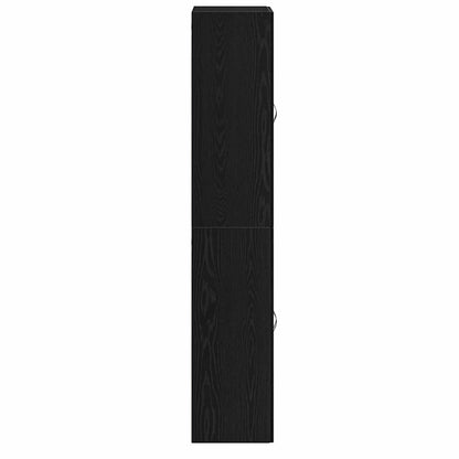 Wall-Mounted Cabinet 2 pcs Black Oak 69.5 x 34 x 90 cm