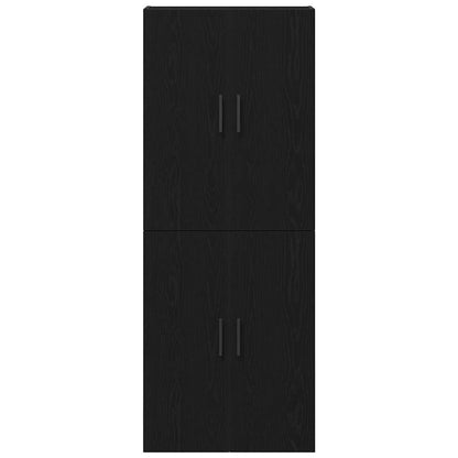 Wall-Mounted Cabinet 2 pcs Black Oak 69.5 x 34 x 90 cm