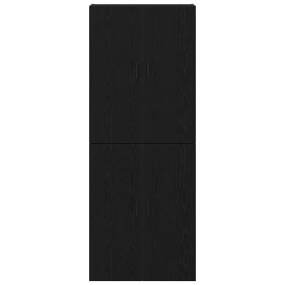 Wall-Mounted Cabinet 2 pcs Black Oak 69.5 x 34 x 90 cm