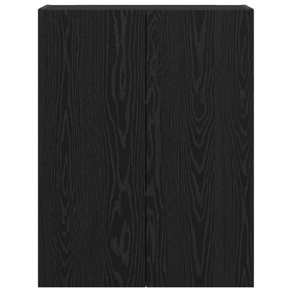 Wall-Mounted Cabinet 2 pcs Black Oak 69.5 x 34 x 90 cm