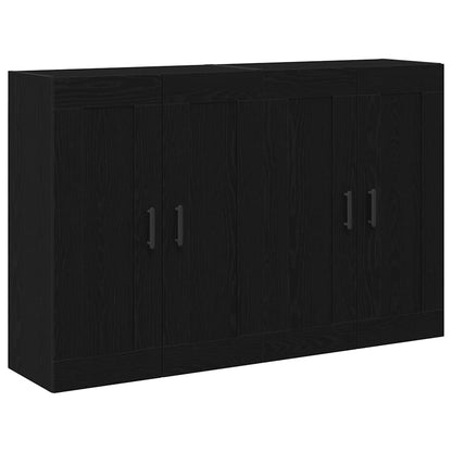 Wall-mounted Cabinet 2 pcs Black Oak 69.5 x 34 x 90 cm