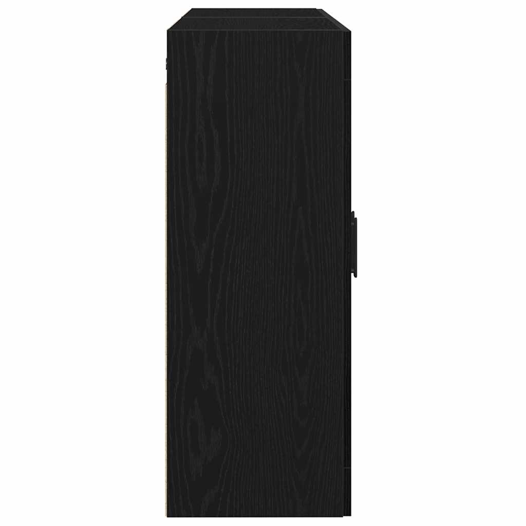 Wall-mounted Cabinet 2 pcs Black Oak 69.5 x 34 x 90 cm