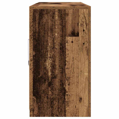 LED Sideboard Old Wood 181.5 x 37 x 67 cm Engineered Wood