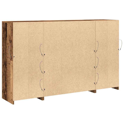 LED Sideboard Old Wood 163 x 37 x 100 cm Engineered Wood