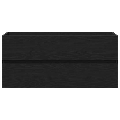 Bathroom Sink Cabinet Black Oak 100 x 39 x 62 cm