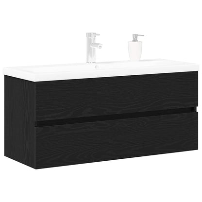 Bathroom Sink Cabinet Black Oak 100 x 39 x 62 cm
