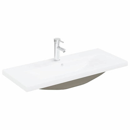 Bathroom Sink Cabinet Black Oak 90 x 39 x 62 cm Engineered Wood