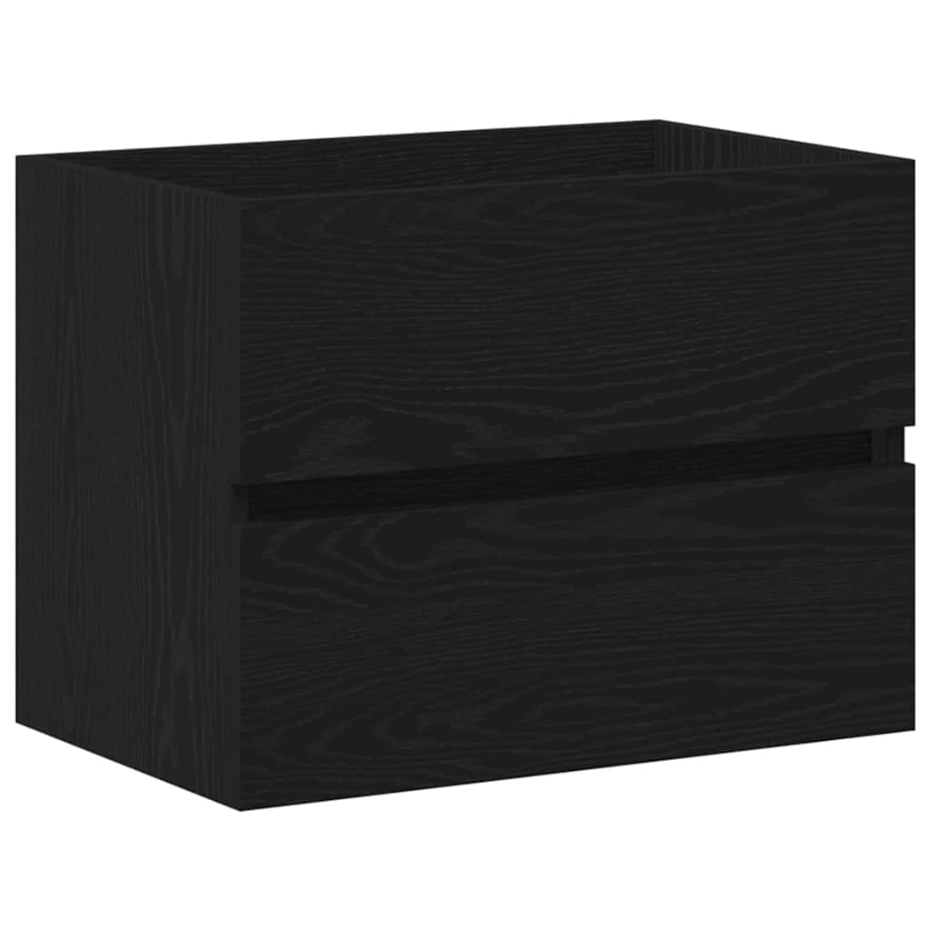 Bathroom Sink Cabinet Black Oak 60 x 39 x 62 cm Engineered Wood