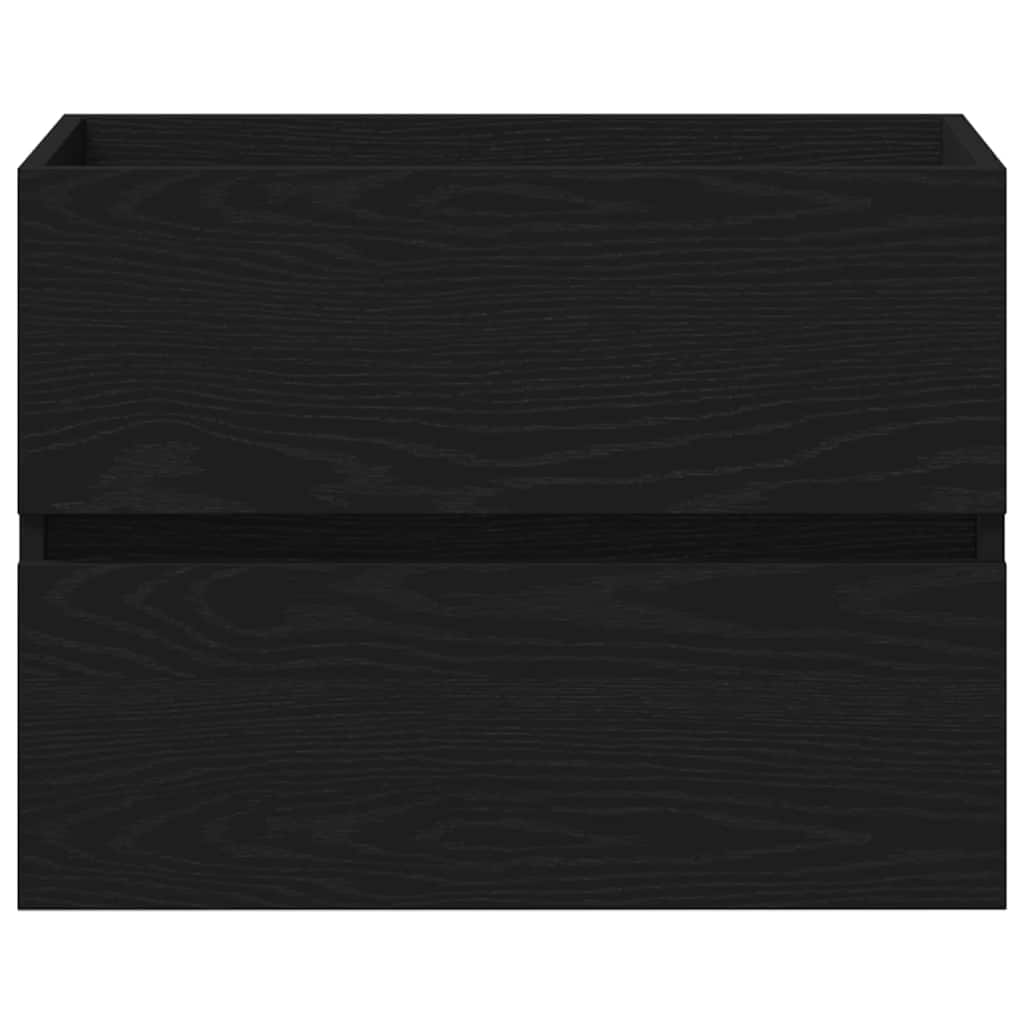 Bathroom Sink Cabinet Black Oak 60 x 39 x 62 cm Engineered Wood