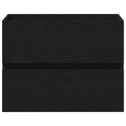 Bathroom Sink Cabinet Black Oak 60 x 39 x 62 cm Engineered Wood