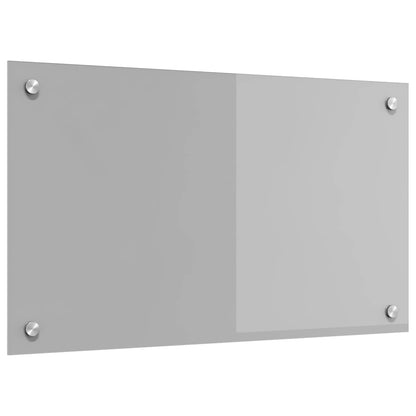 Kitchen Backsplash Light Grey 70 x 40 cm Tempered Glass