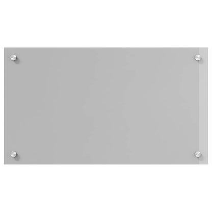 Kitchen Backsplash Light Grey 70 x 40 cm Tempered Glass