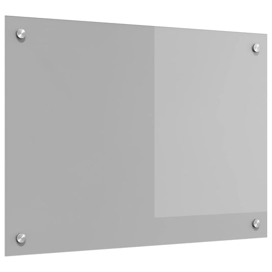 Kitchen Backsplash Light Grey 70 x 50 cm Tempered Glass