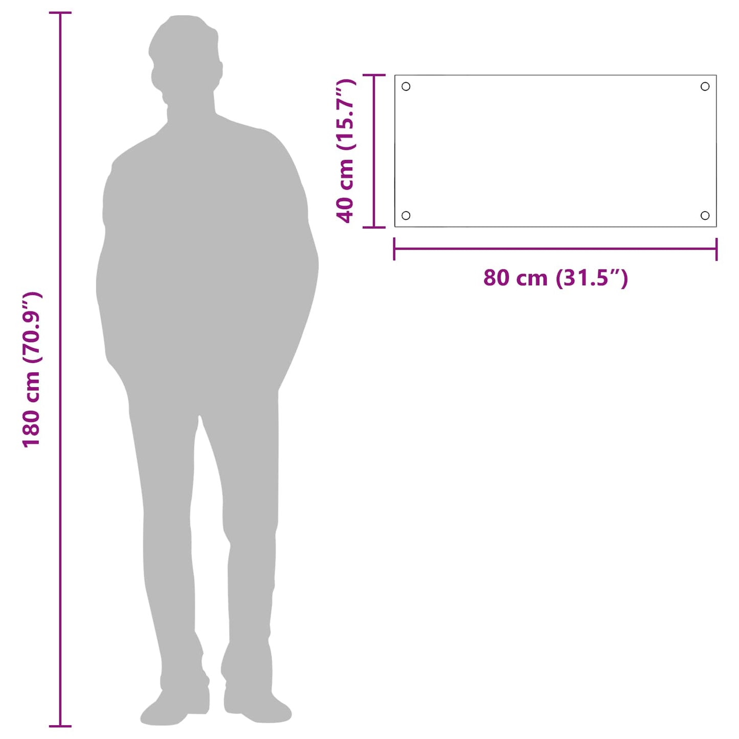 Kitchen Backsplash Light Grey 80 x 40 cm Tempered Glass