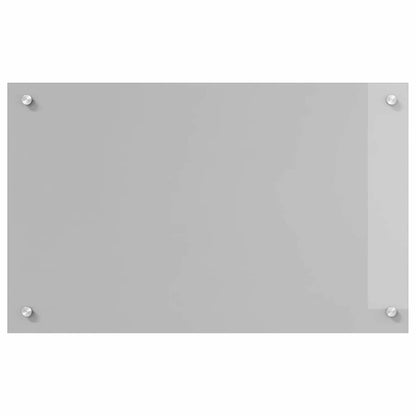 Kitchen Backsplash Light Grey 80 x 50 cm Tempered Glass