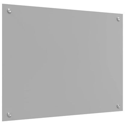 Kitchen Backsplash Light Grey 80 x 60 cm Tempered Glass