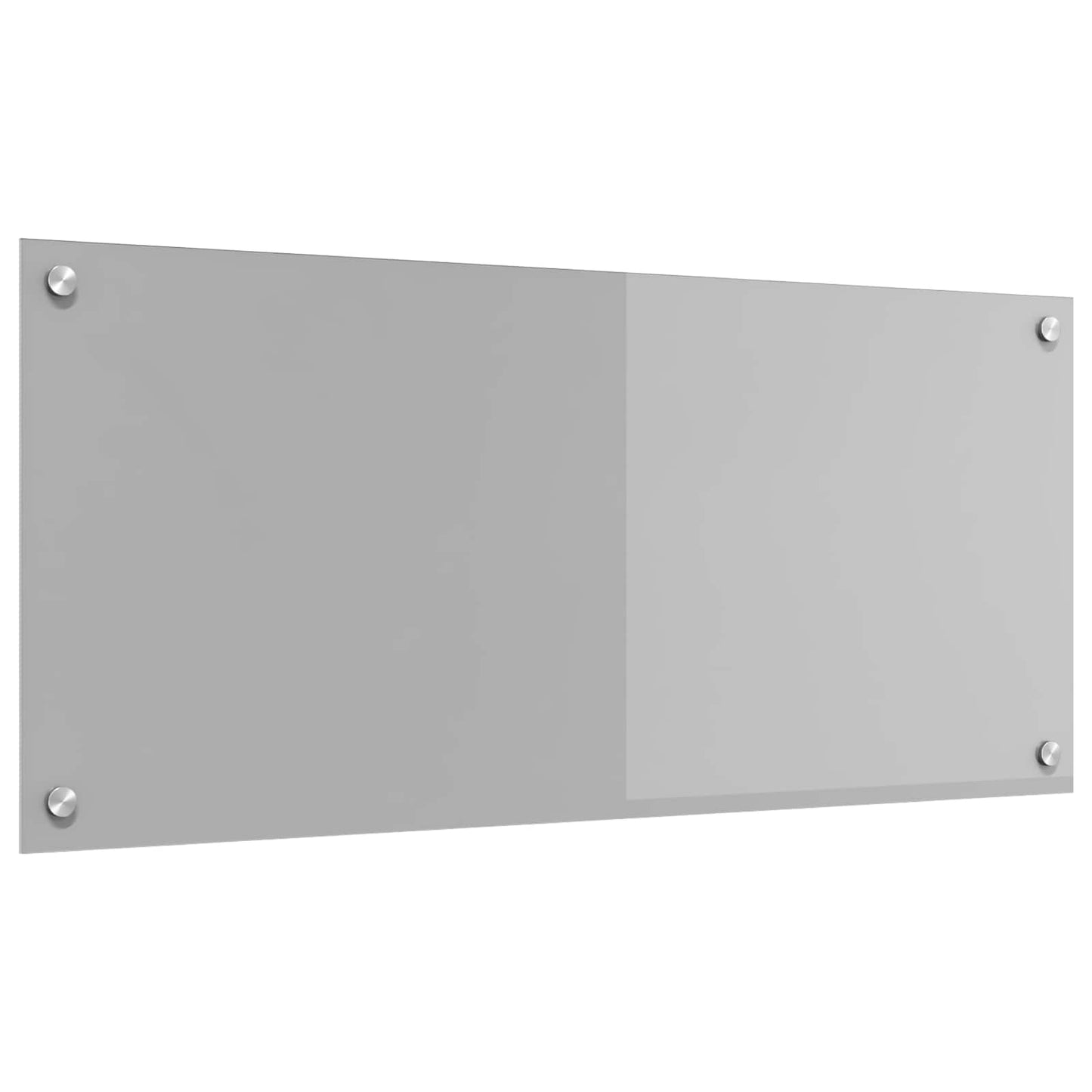 Kitchen Backsplash Light Grey 90 x 40 cm Tempered Glass