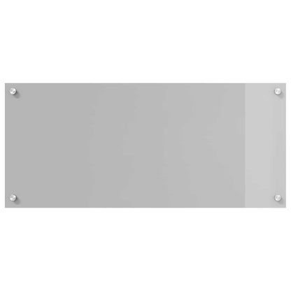 Kitchen Backsplash Light Grey 90 x 40 cm Tempered Glass