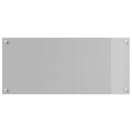 Kitchen Backsplash Light Grey 90 x 40 cm Tempered Glass