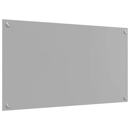 Kitchen Backsplash Light Grey 90 x 50 cm Tempered Glass