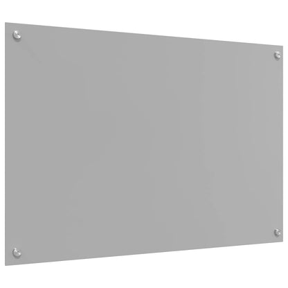 Kitchen Backsplash Light Grey 90 x 60 cm Tempered Glass