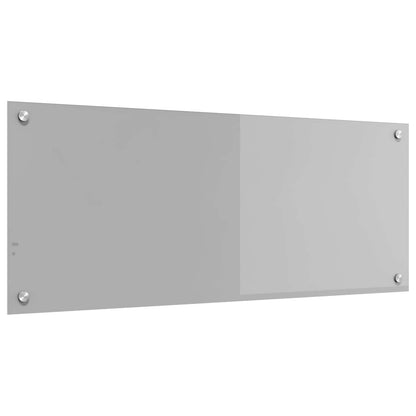 Kitchen Backsplash Light Grey 100 x 40 cm Tempered Glass