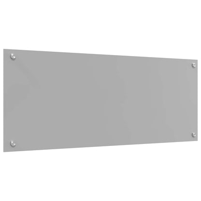 Kitchen Backsplash Light Grey 100 x 40 cm Tempered Glass