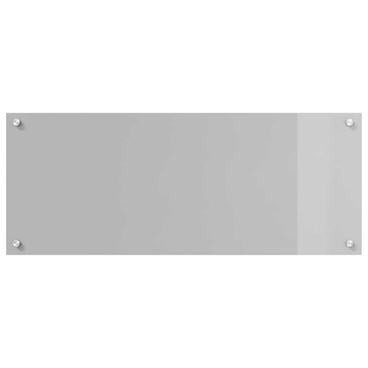 Kitchen Backsplash Light Grey 100 x 40 cm Tempered Glass