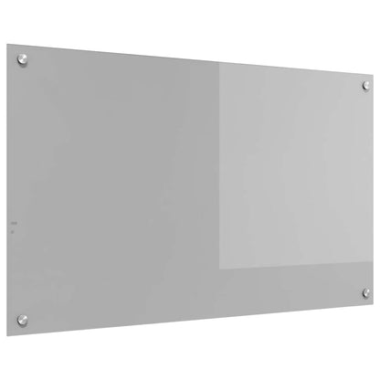 Kitchen Backsplash Light Grey 100 x 60 cm Tempered Glass