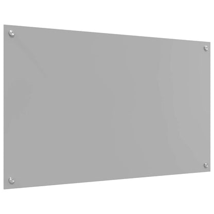 Kitchen Backsplash Light Grey 100 x 60 cm Tempered Glass