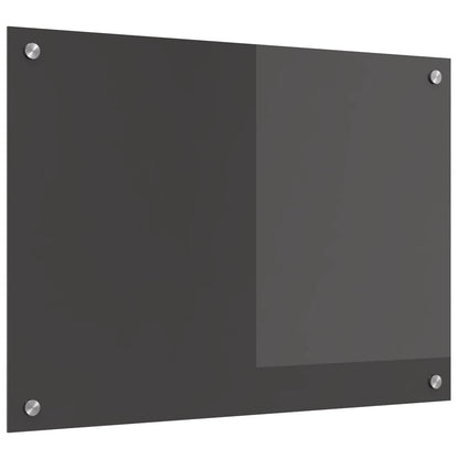 Kitchen Backsplash Dark Grey 70 x 50 cm Tempered Glass