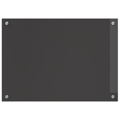 Kitchen Backsplash Dark Grey 70 x 50 cm Tempered Glass