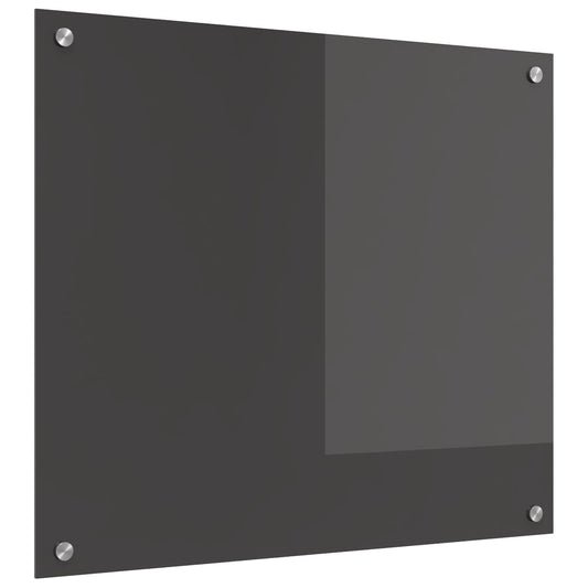Kitchen Backsplash Dark Grey 70 x 60 cm Tempered Glass