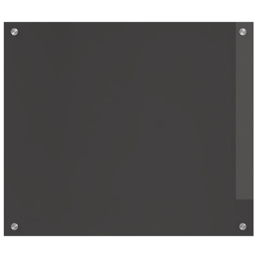 Kitchen Backsplash Dark Grey 70 x 60 cm Tempered Glass