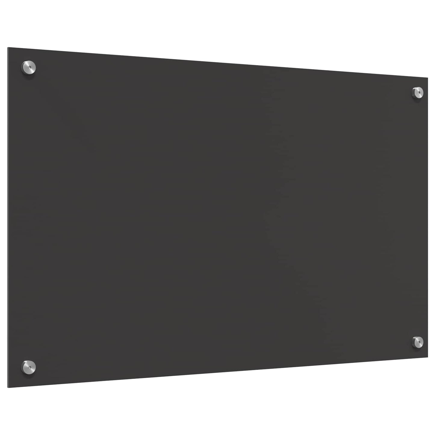 Kitchen Backsplash Dark Grey 80 x 50 cm Tempered Glass