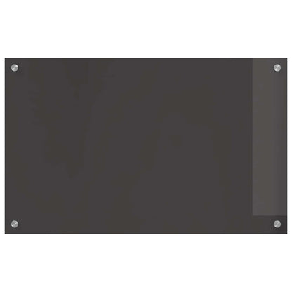 Kitchen Backsplash Dark Grey 80 x 50 cm Tempered Glass
