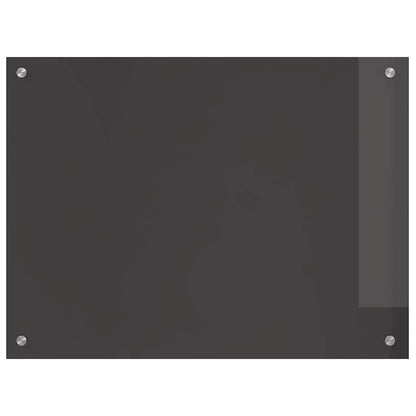 Kitchen Backsplash Dark Grey 80 x 60 cm Tempered Glass