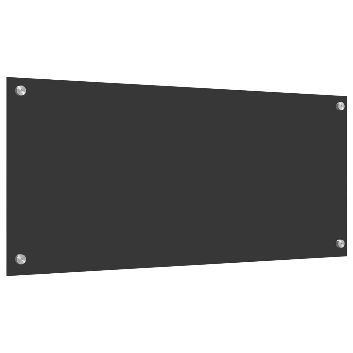 Kitchen Backsplash Dark Grey 90 x 40 cm Tempered Glass