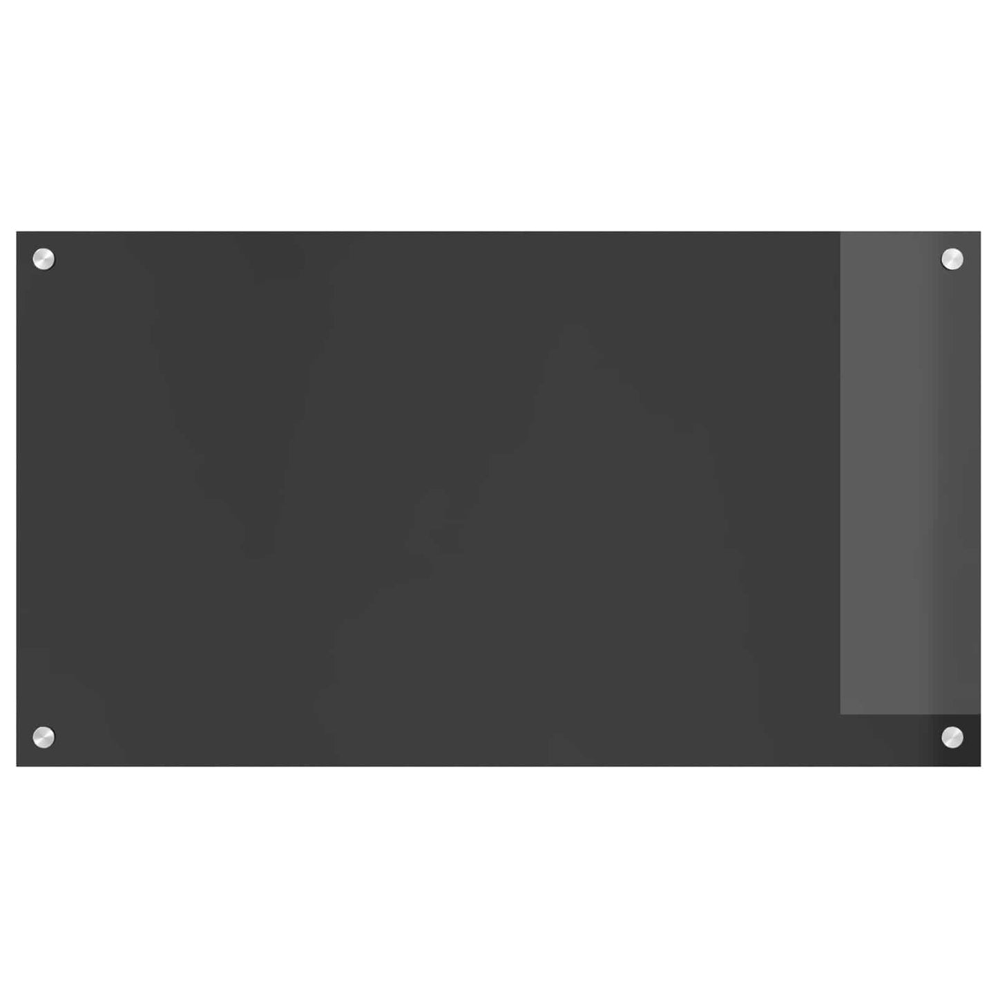 Kitchen Backsplash Dark Grey 90 x 50 cm Tempered Glass