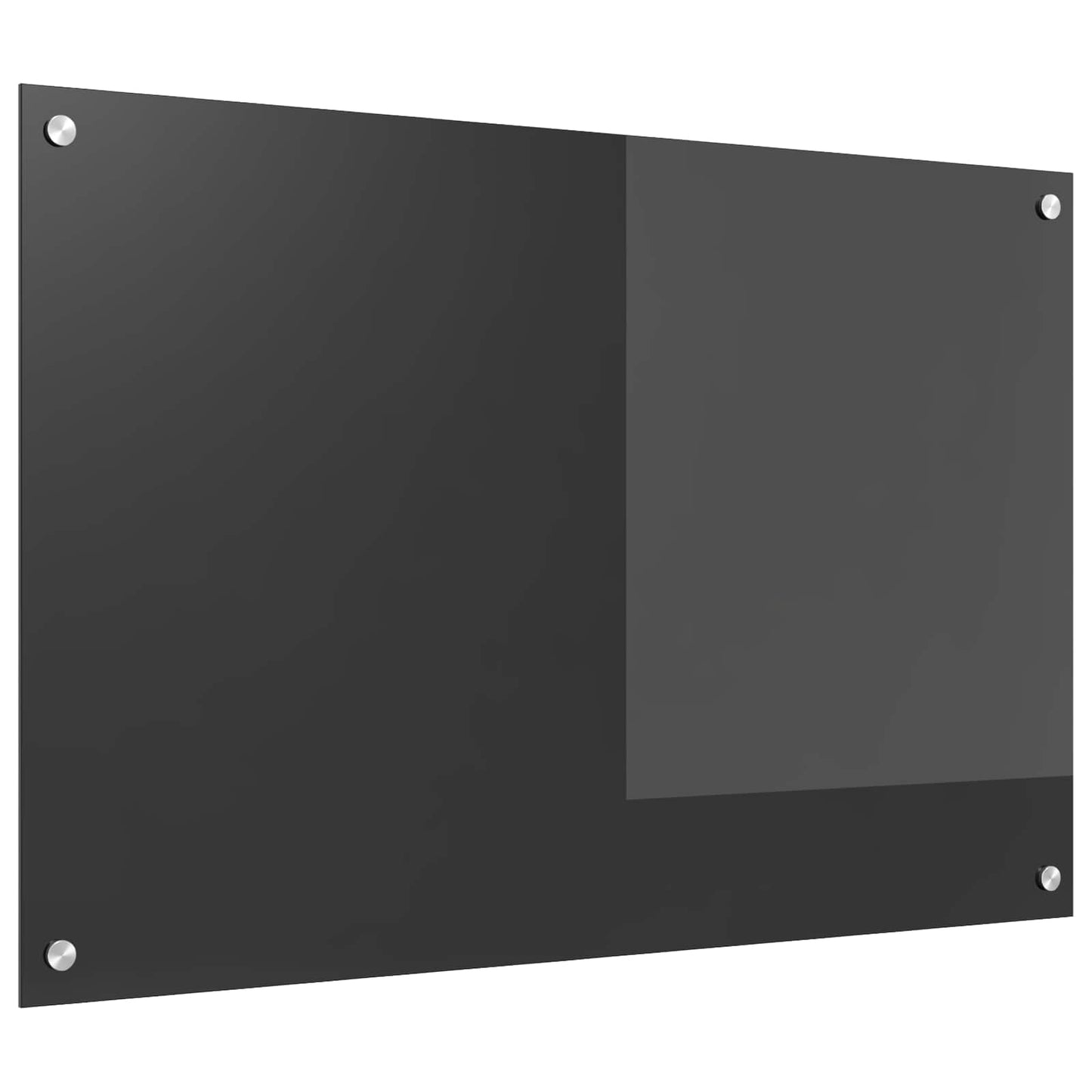 Kitchen Backsplash Dark Grey 90 x 60 cm Tempered Glass