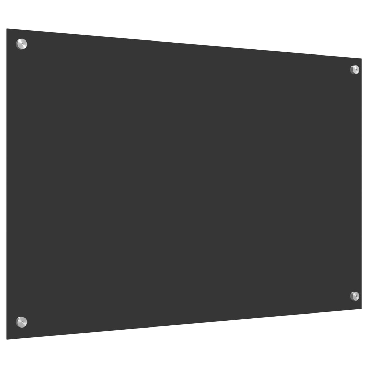 Kitchen Backsplash Dark Grey 90 x 60 cm Tempered Glass