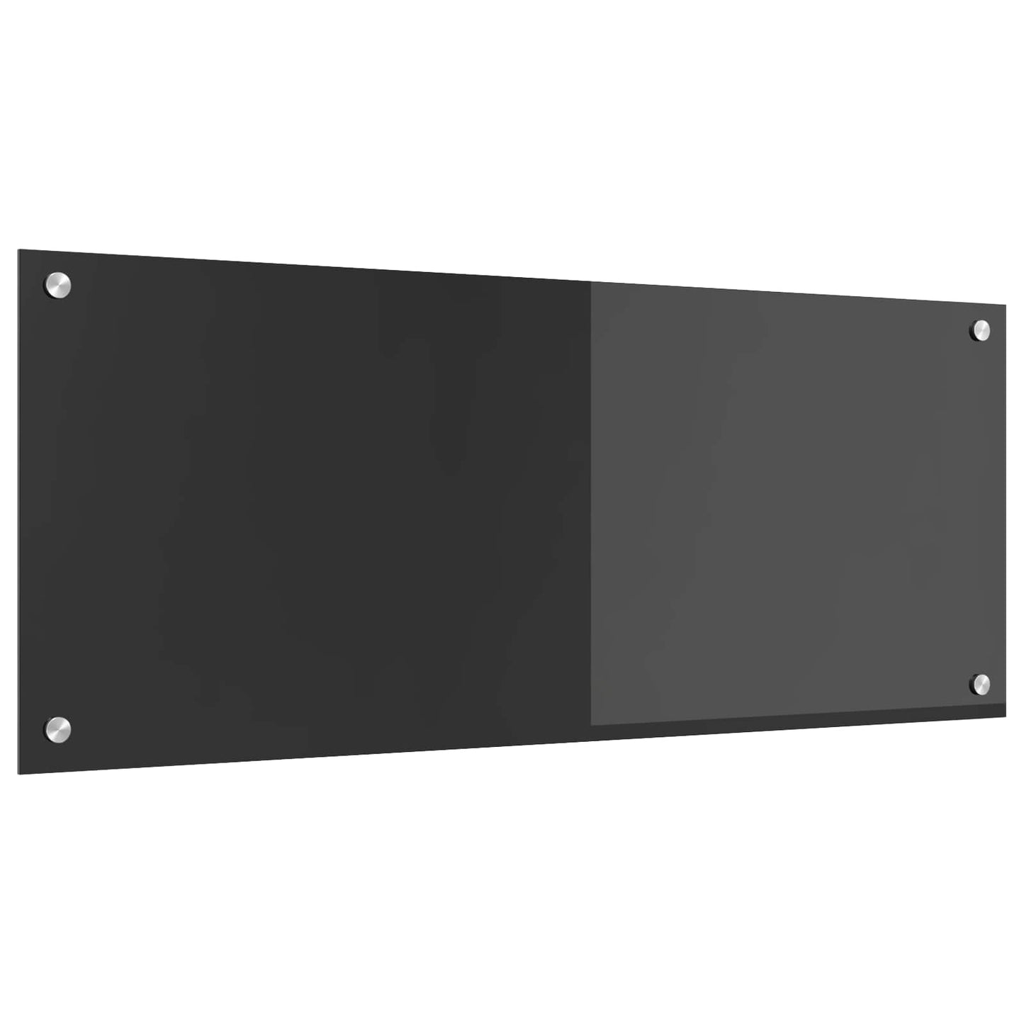 Kitchen Backsplash Dark Grey 100 x 40 cm Tempered Glass