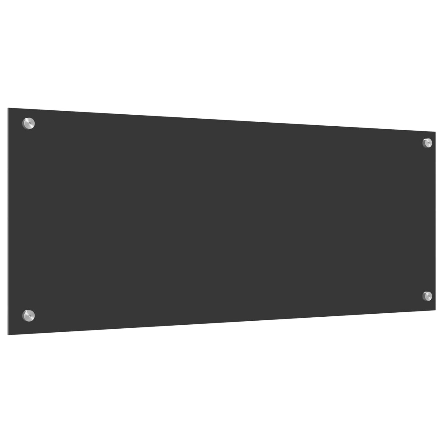 Kitchen Backsplash Dark Grey 100 x 40 cm Tempered Glass