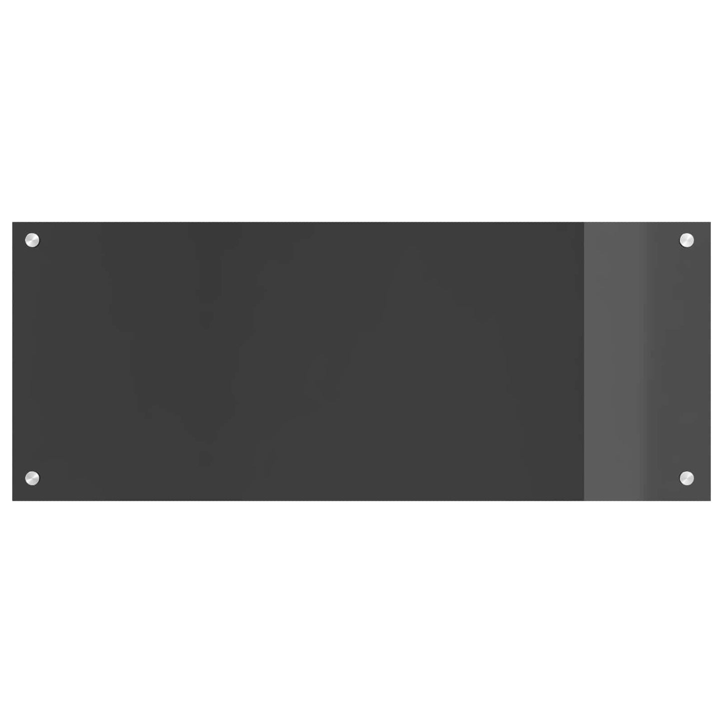 Kitchen Backsplash Dark Grey 100 x 40 cm Tempered Glass