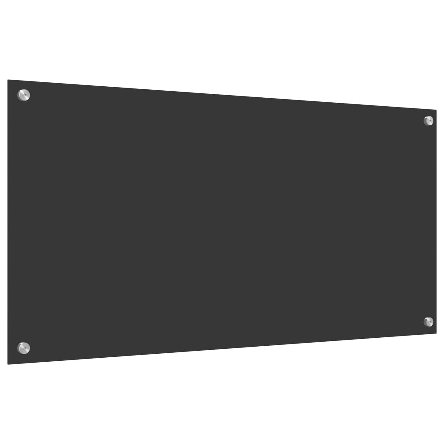 Kitchen Backsplash Dark Grey 100 x 50 cm Tempered Glass