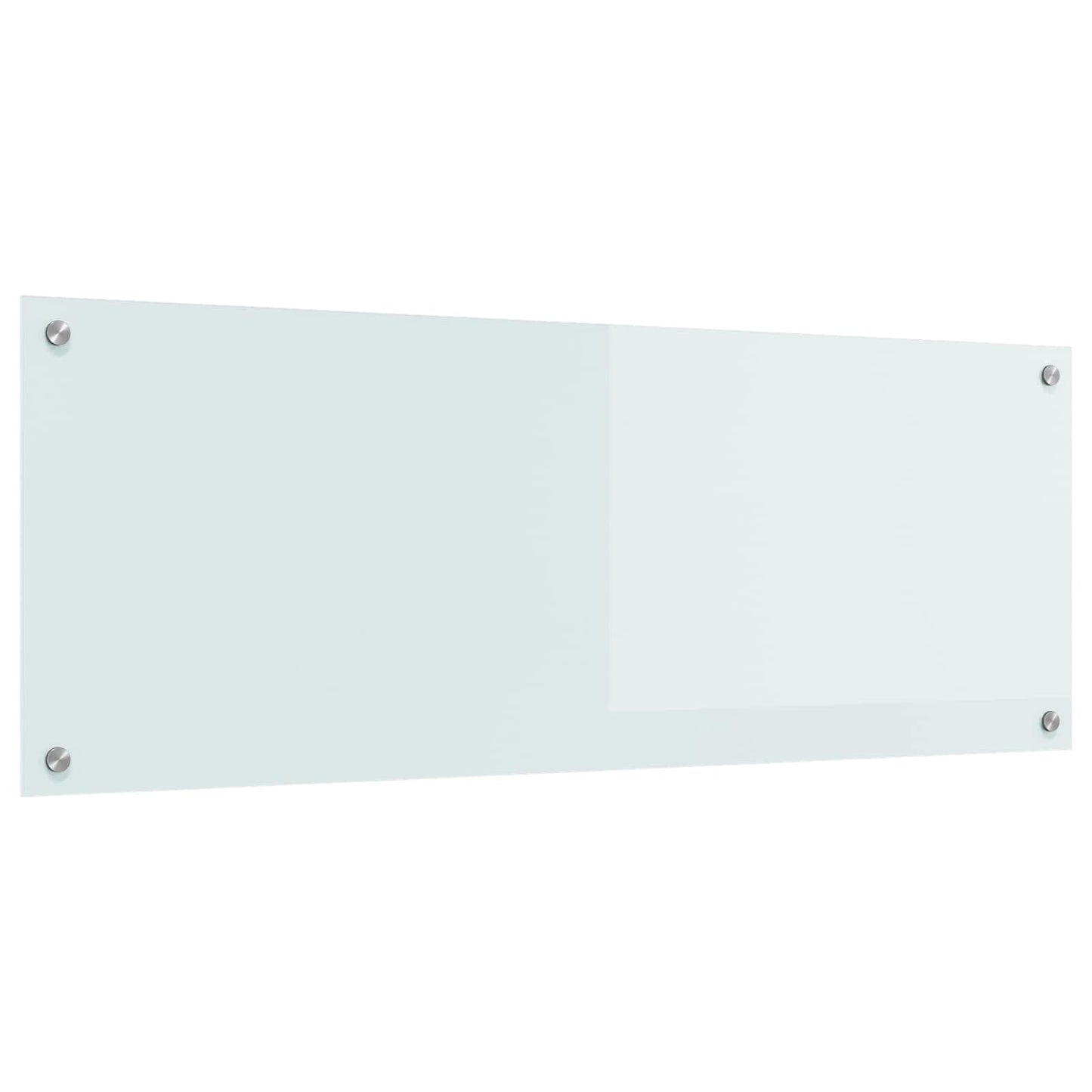 Kitchen Backsplash White 110 x 40 cm Tempered Glass